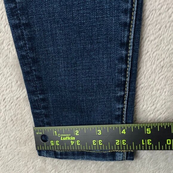 American Eagle Womens Jeans Size 2 Super Hi-Rise Jegging Distressed Blue Denim - Picture 4 of 14